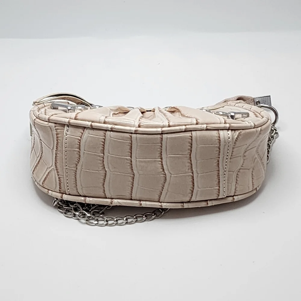 Small Crocodile Embossed Y2K Crossbody Bag